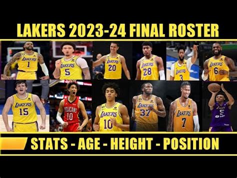 lakers roster 2023-24